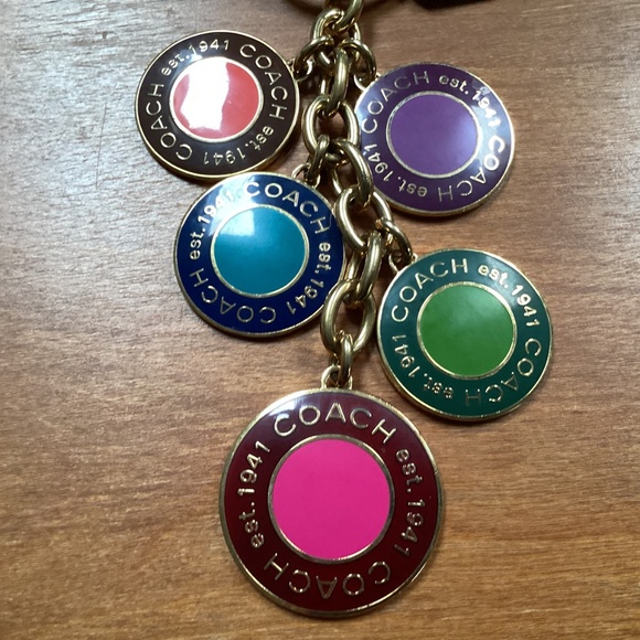 Coach Gold-tone Bag Tag/Hang Tag/Bag Charm - Picture 2 of 9